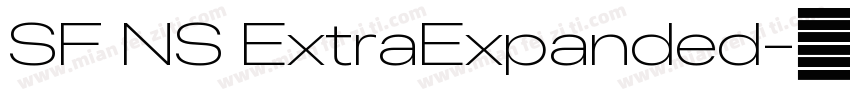 SF NS ExtraExpanded字体转换